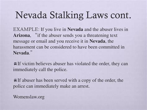 nevada stalking statute